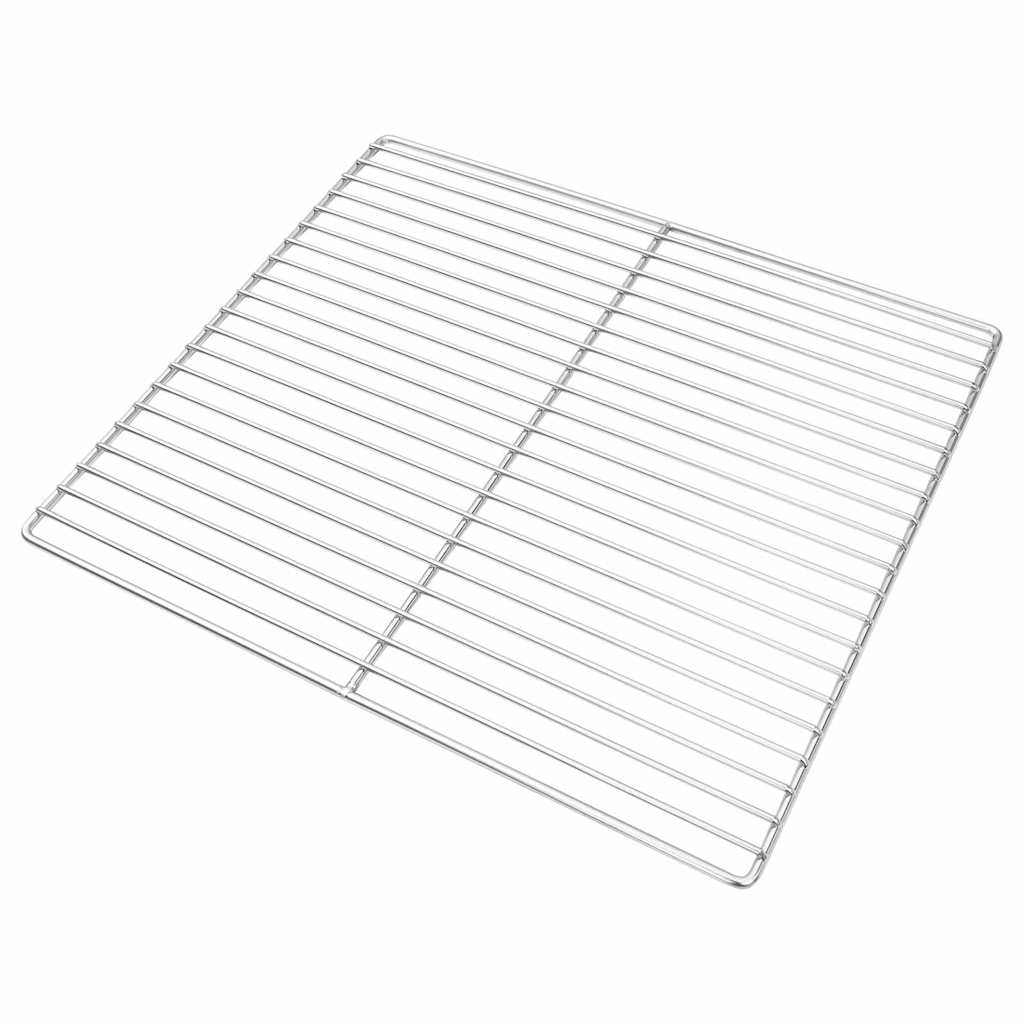 vidaXL Grill Grate 45 x 40 cm Stainless Steel Silver 2