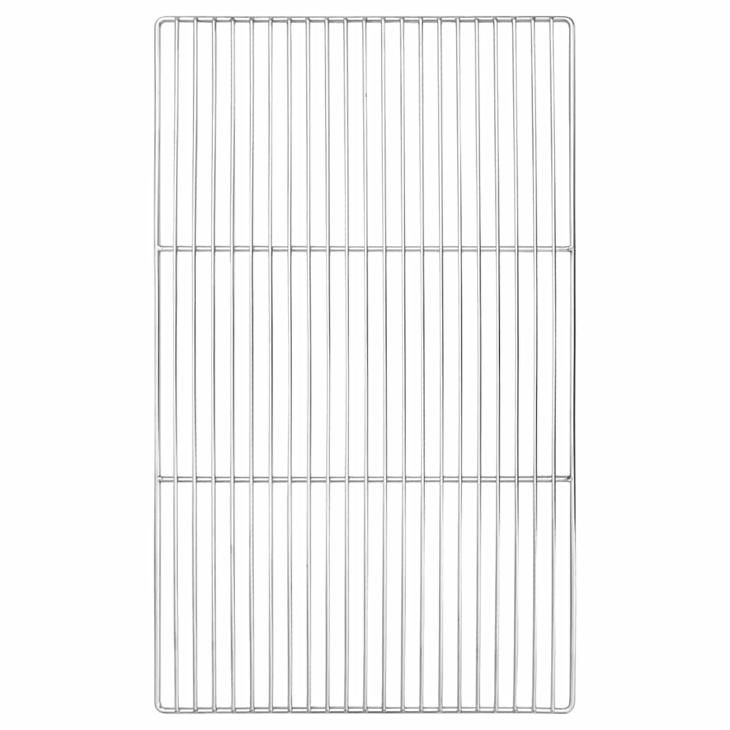 vidaXL Grill Grate 67 x 40 cm Stainless Steel Silver 1