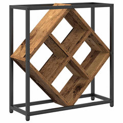 vidaXL Wine Rack 16 bottles Engineered Wood Old Wood 5