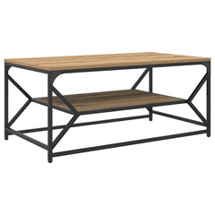 vidaXL Coffee Table Artisan Oak 90 x 50 x 40 cm 2