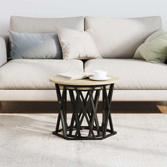 vidaXL Side Table 2 pcs Sonoma Oak 50 x 50 x 40 cm 4