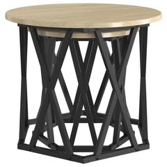 vidaXL Side Table 2 pcs Sonoma Oak 50 x 50 x 40 cm 5