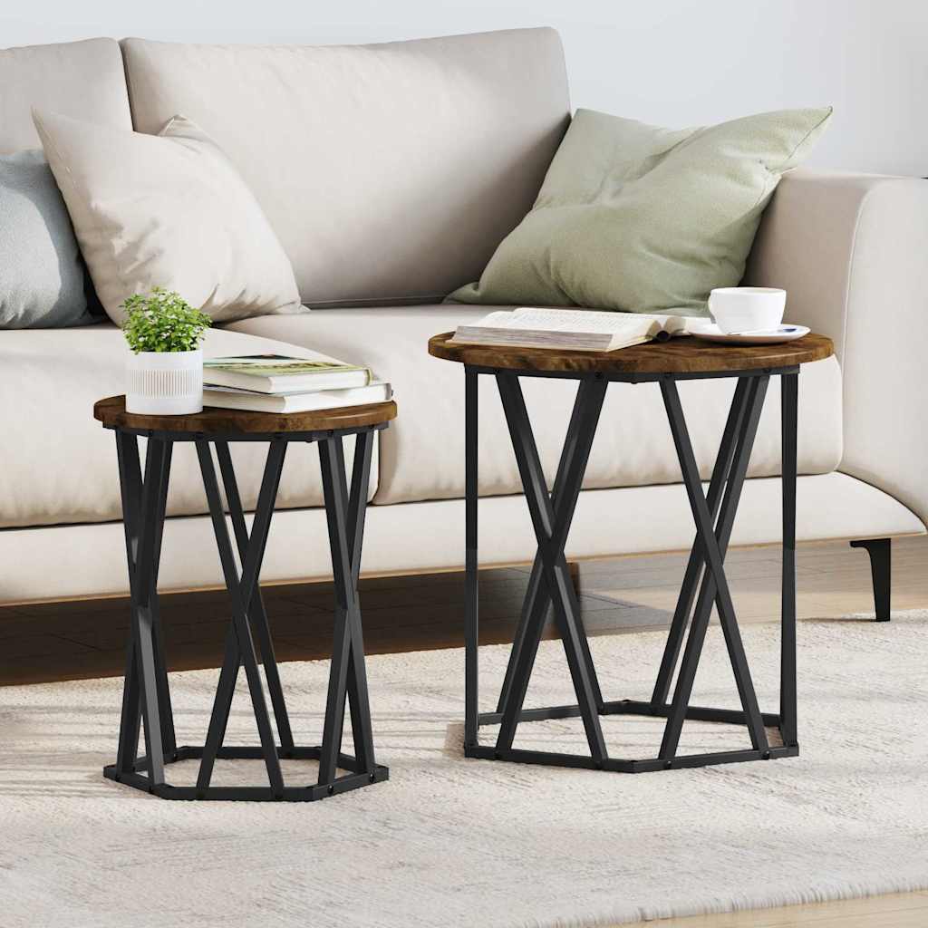 vidaXL Coffee Table 2 pcs 50 x 50 x 50 cm