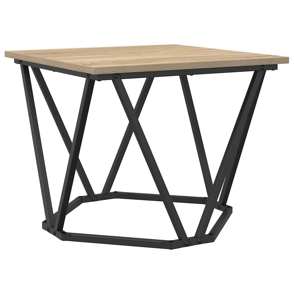 vidaXL Side Table Set 2 pcs Sonoma Oak 50 x 50 x 40 cm 5