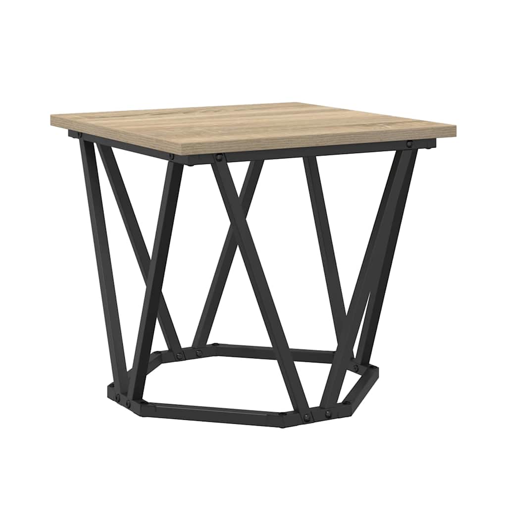 vidaXL Side Table Set 2 pcs Sonoma Oak 50 x 50 x 40 cm 6