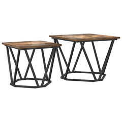 vidaXL Side Table Set 2 pcs Smoked Oak 50 x 50 x 40 cm 2