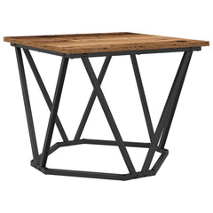 vidaXL Side Table Set 2 pcs Reclaimed Wood 50 x 50 x 40 cm 5
