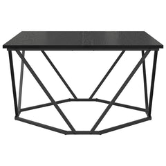 vidaXL Coffee Table Black Oak 80 x 80 x 45 cm 5