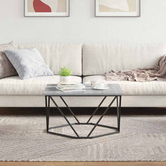 vidaXL Coffee Table Grey Sonoma 80 x 80 x 45 cm 4