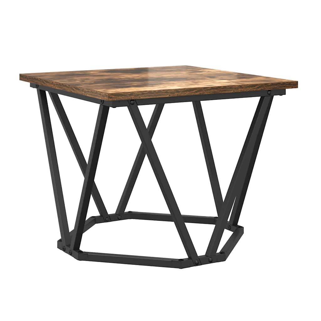 vidaXL Coffee Table 3 pcs Smoked Oak 50 x 50 x 40 cm 6