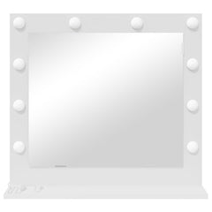 Vanity Mirror 60 x 55 x 18 cm Rectangular White