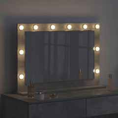 vidaXL Vanity Mirror Concrete Grey 80 x 55 x 18 cm Rectangular 3