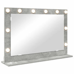 vidaXL Vanity Mirror Concrete Grey 80 x 55 x 18 cm Rectangular 2
