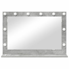 vidaXL Vanity Mirror Concrete Grey 80 x 55 x 18 cm Rectangular 4