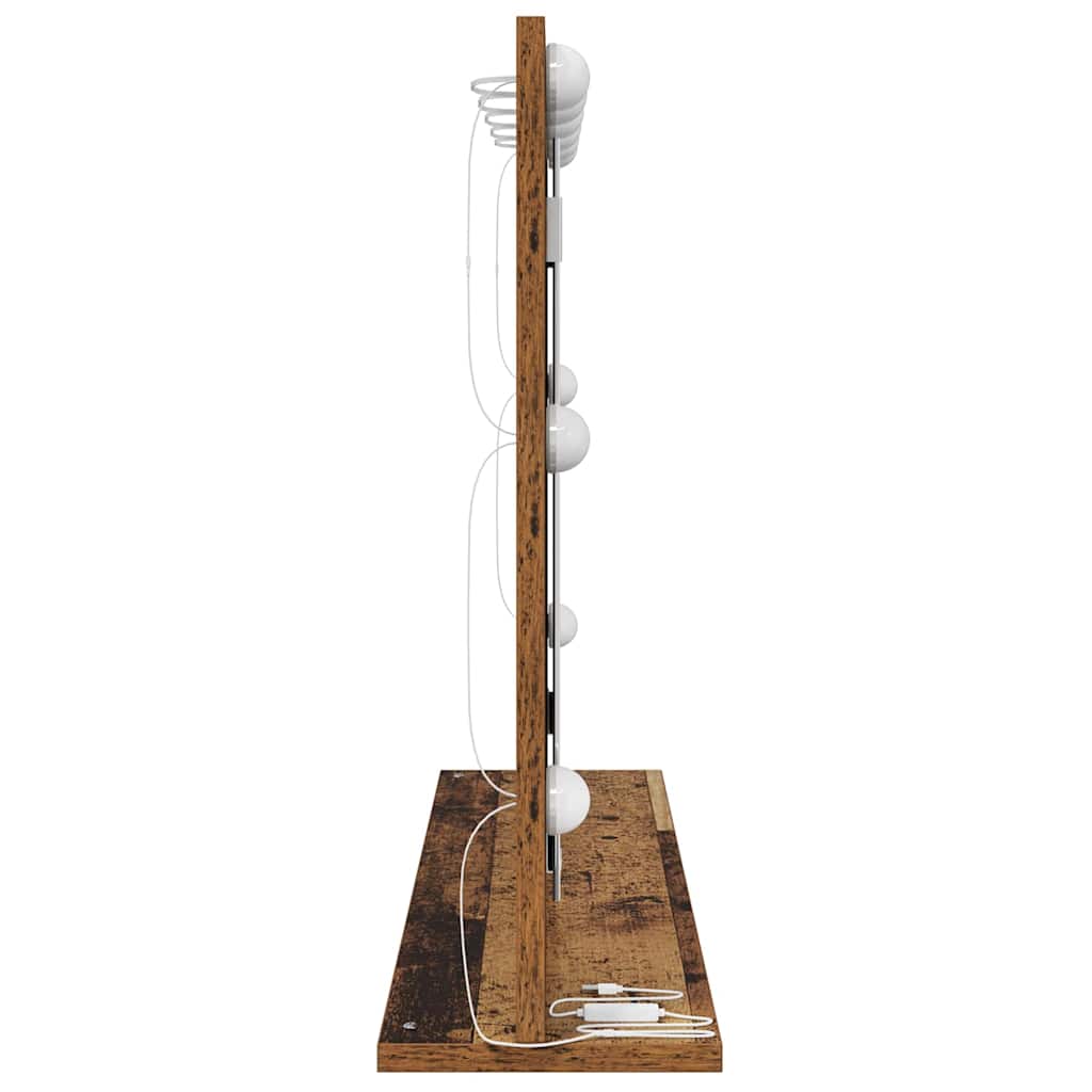 vidaXL Vanity Mirror Old Wood 80 x 55 x 18 cm Rectangular 5