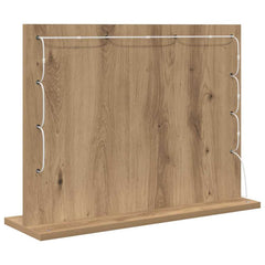 vidaXL Vanity Mirror Artisan Oak 60 x 45 x 18 cm Rectangular 6