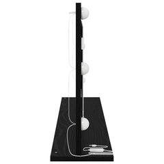 vidaXL Vanity Mirror Black Oak 100 x 45 x 18 cm Rectangular 5