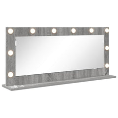 vidaXL Vanity Mirror Grey Sonoma 100 x 45 x 18 cm Rectangular 2