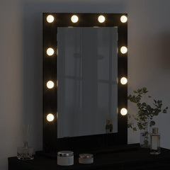 Vanity Mirror 70 x 50 x 18 cm Rectangular Black oak