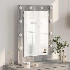Vanity Mirror 70 x 50 x 18 cm Rectangular Grey sonoma