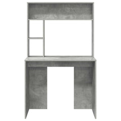 vidaXL Desk Concrete Grey 91 x 50 x 149 cm Engineered Wood 5