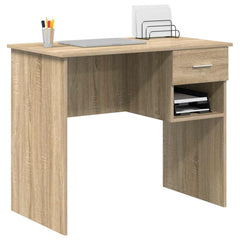 vidaXL Desk Sonoma Oak 90 x 49 x 75 cm Engineered Wood 3