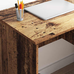 vidaXL Desk Old Wood 90 x 49 x 75 cm Engineered Wood 4