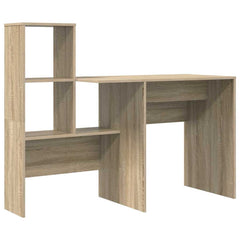 vidaXL Desk Sonoma Oak Engineered Wood 131.5 x 50 x 106.5 cm 2
