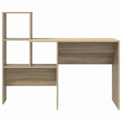 vidaXL Desk Sonoma Oak Engineered Wood 131.5 x 50 x 106.5 cm 5