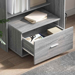 vidaXL Drawer Cabinet 55 x 45 x 31 cm Grey Sonoma 4