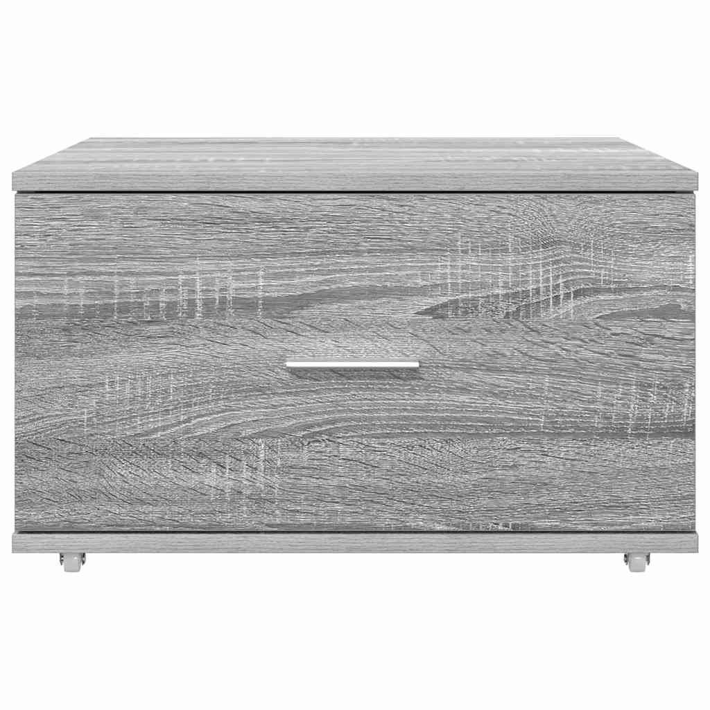 vidaXL Drawer Cabinet 55 x 45 x 31 cm Grey Sonoma 6