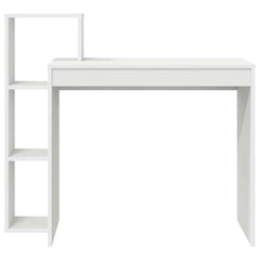 vidaXL Desk White Engineered Wood 100 x 40 x 90 cm 5