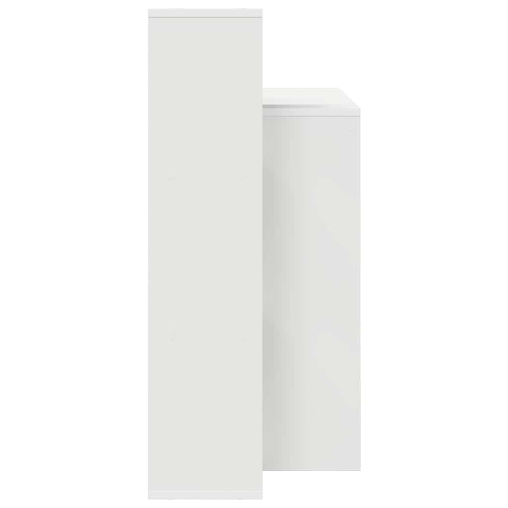 vidaXL Desk White Engineered Wood 100 x 40 x 90 cm 6