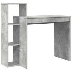vidaXL Desk Concrete Grey Engineered Wood 100 x 40 x 90 cm 2