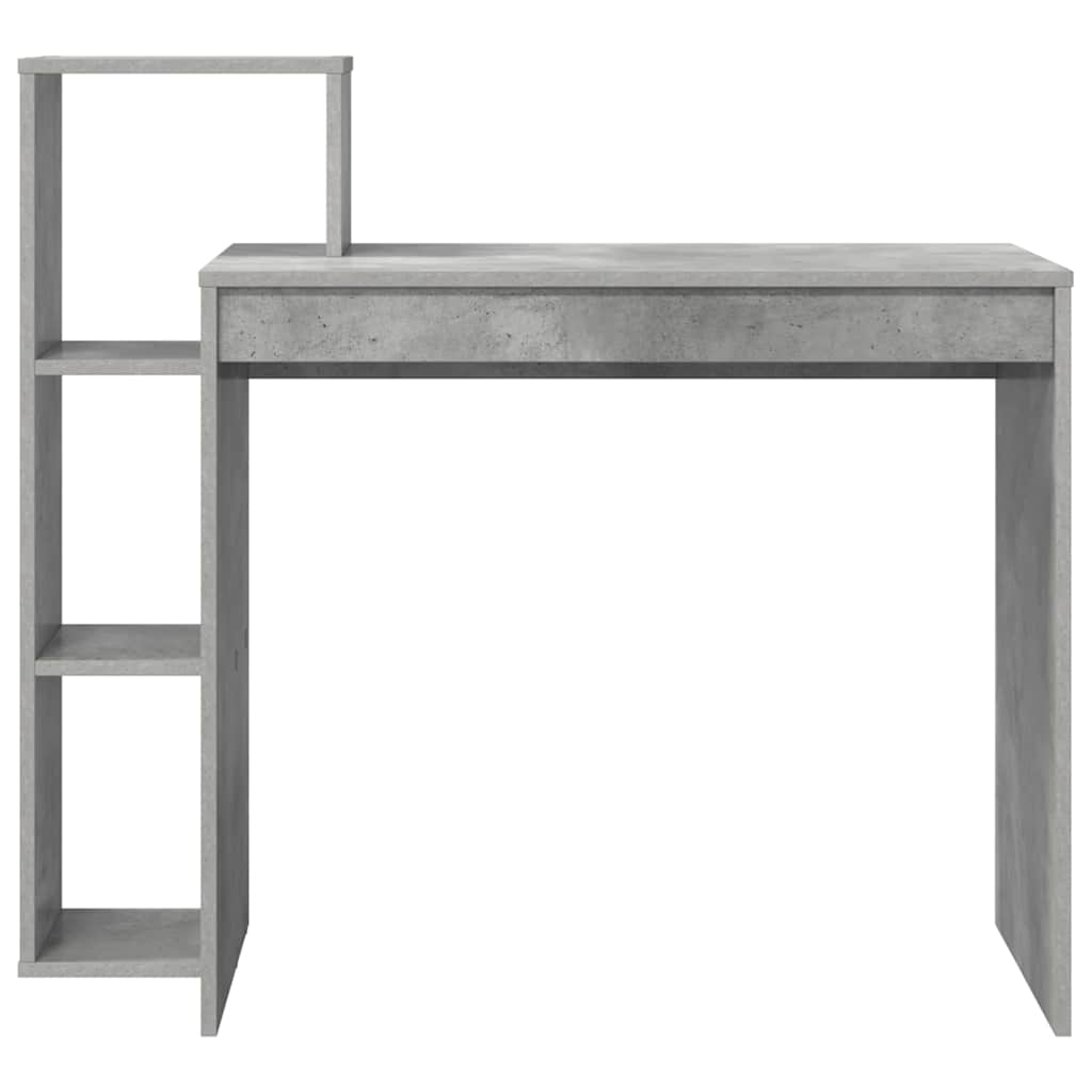 vidaXL Desk Concrete Grey Engineered Wood 100 x 40 x 90 cm 5