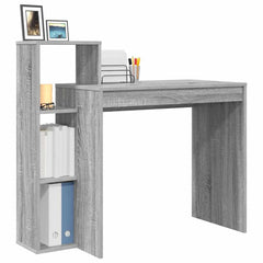 vidaXL Desk Grey Sonoma Engineered Wood 100 x 40 x 90 cm 3