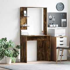 Desk Engineered Wood 78.5 x 37 x 154.5 cm Smoked oak