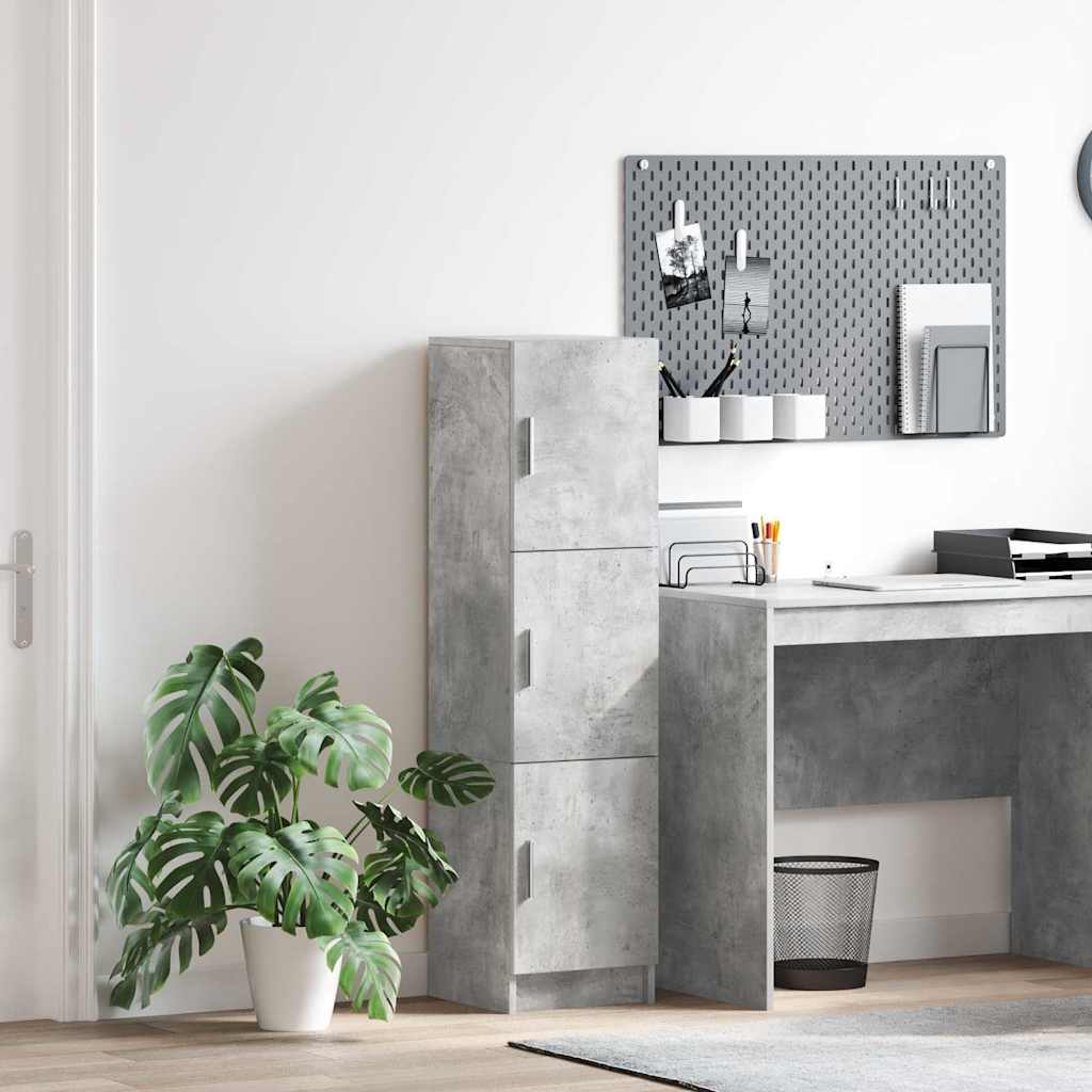 Highboard 31.5 x 32 x 122.5 cm Concrete grey