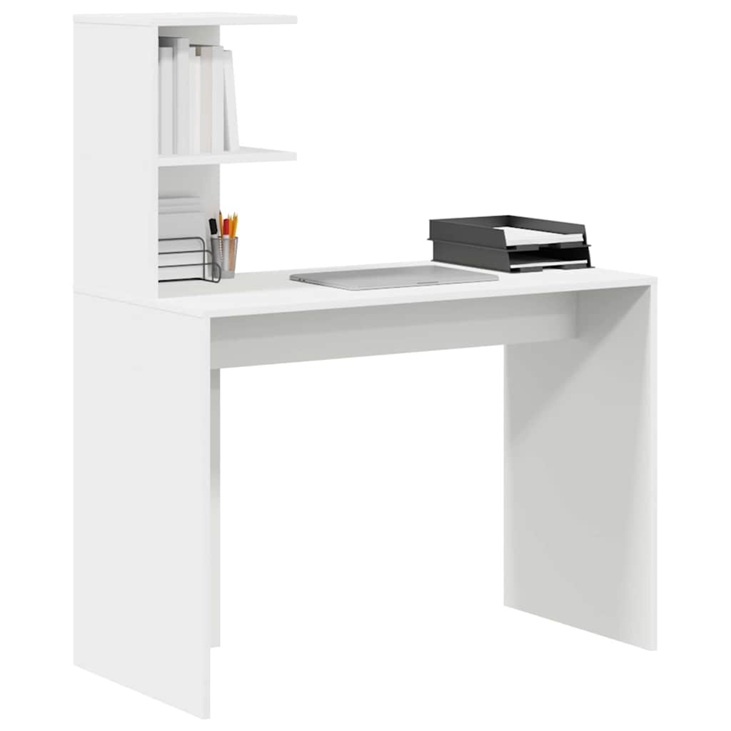 Desk 102 x 50 x 124 cm Engineered Wood White