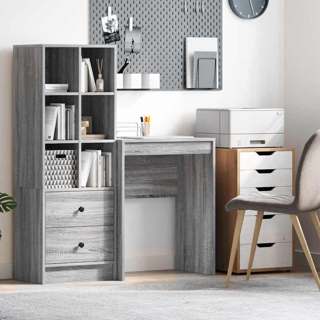 vidaXL Desk Grey Sonoma 60 x 40 x 76 cm 1