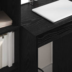 vidaXL Desk Black Oak 60 x 50 x 76 cm 4