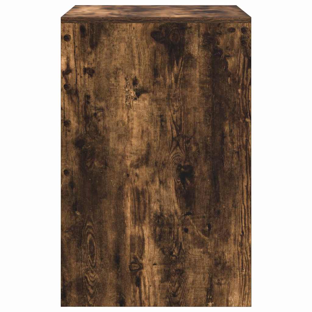 vidaXL Desk Smoked Oak 60 x 50 x 76 cm 6