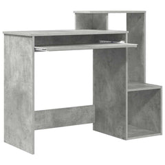 vidaXL Desk Concrete Grey 106 x 41 x 88.5 cm Engineered Wood 5
