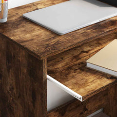 vidaXL Desk Smoked Oak 106 x 41 x 88.5 cm Engineered Wood 4