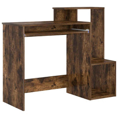 vidaXL Desk Smoked Oak 106 x 41 x 88.5 cm Engineered Wood 2