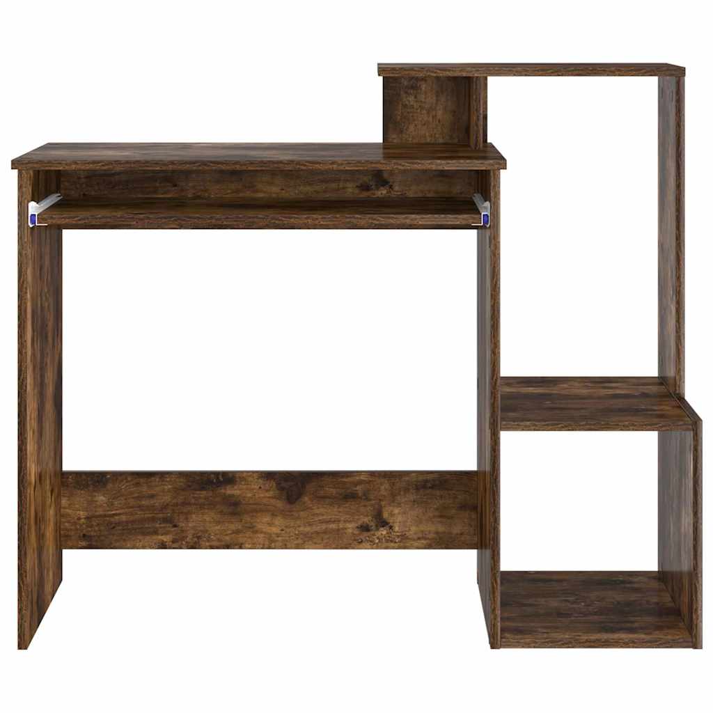vidaXL Desk Smoked Oak 106 x 41 x 88.5 cm Engineered Wood 6