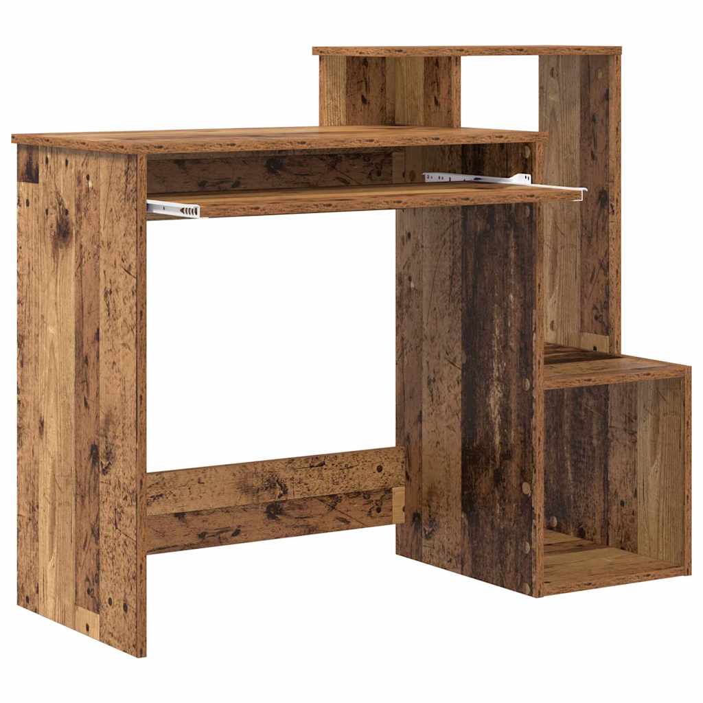 vidaXL Desk Old Wood 106 x 41 x 88.5 cm Engineered Wood 5