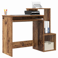 vidaXL Desk Old Wood 106 x 41 x 88.5 cm Engineered Wood 3