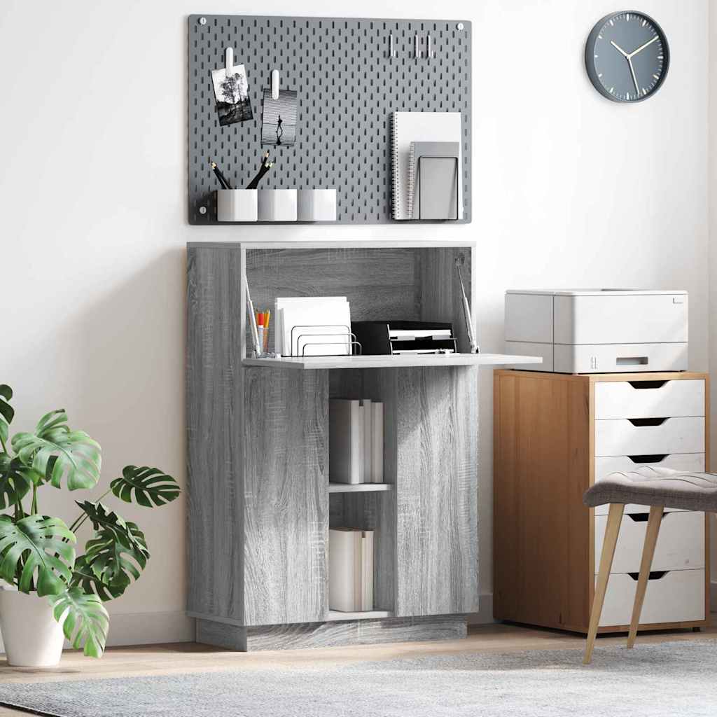 Desk 71.5 x 31.5 x 106.5 cm Engineered Wood Grey sonoma