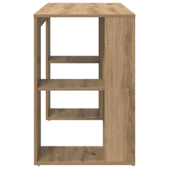vidaXL Desk Artisan Oak Engineered Wood 130 x 50.5 x 75 cm 6